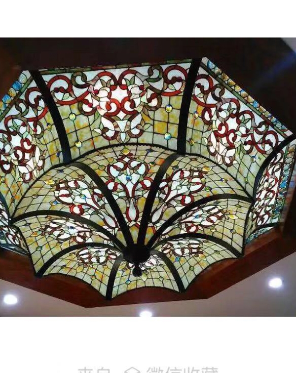 花纹室内玻璃装饰玻璃穹顶